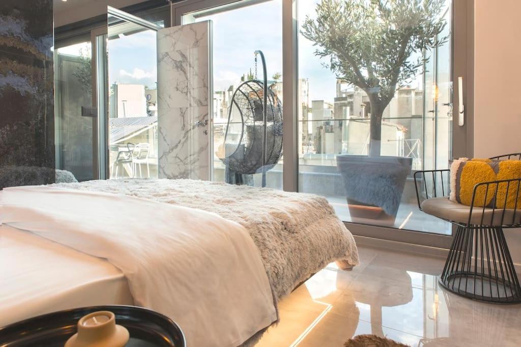Luxury Acropolis View Apartment-Living Stone Black Pearl Афины Экстерьер фото