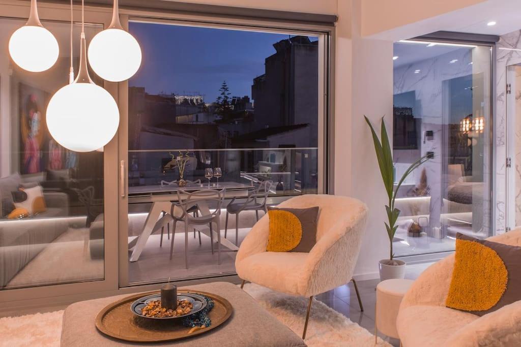 Luxury Acropolis View Apartment-Living Stone Black Pearl Афины Экстерьер фото